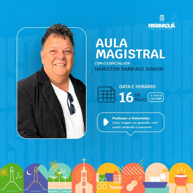 Prefeitura de Paranaguá realiza aula magistral gratuita com historiador na Estação Ferroviária